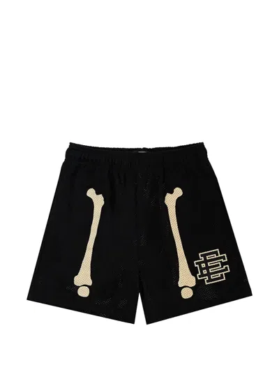 Eric Emanuel Bones Mesh Shorts In Black