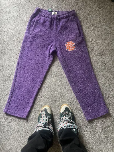 Pre-owned Eric Emanuel Boucle Sweatpants In Purple