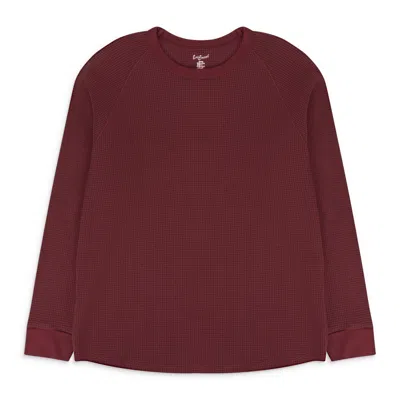 Eric Emanuel Burgundy Thermal T-shirt In Red
