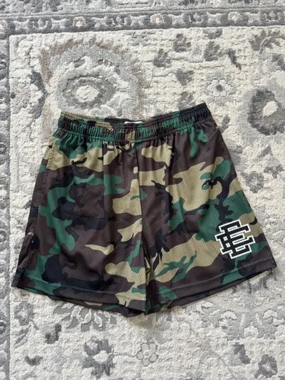 Pre-owned Eric Emanuel Camo Shorts Size X-large In Green