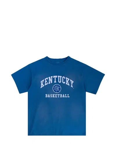 Eric Emanuel College Kentucky Logo-print T-shirt In Blue