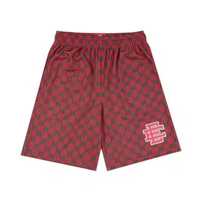Pre-owned Eric Emanuel Ee Baggy Short 'red Ee Print/red' | Men's Size M
