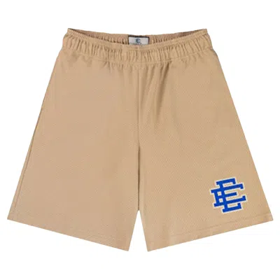 Pre-owned Eric Emanuel Ee Baggy Short 'vegas Gold/blue' | Tan | Men's Size Xxl In Brown