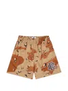 Eric Emanuel Ee Basic Camo-print Mesh Shorts In Neutral