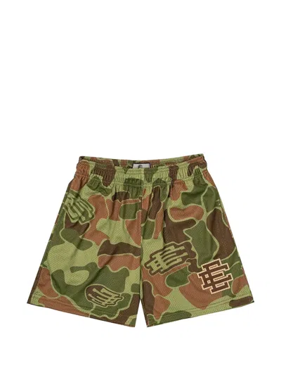 Eric Emanuel Ee Basic Camouflage-print Shorts In Green