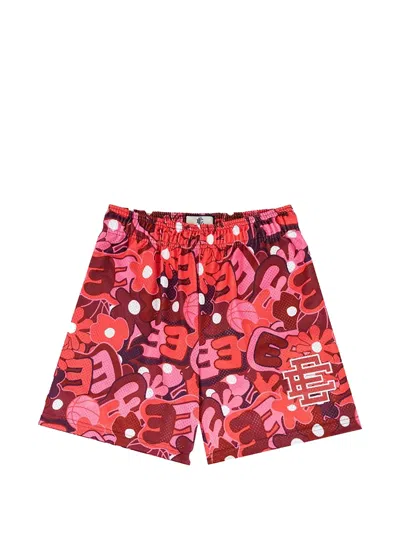 Eric Emanuel Ee Basic Floral-print Shorts In Red