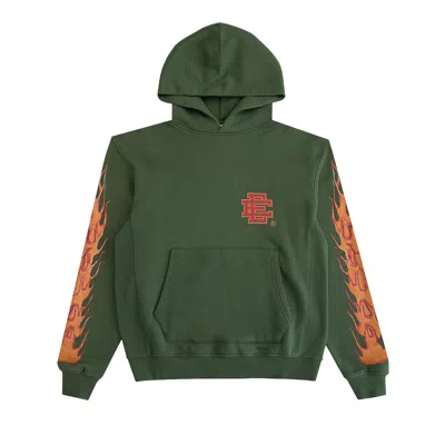 Pre-owned Eric Emanuel Ee Basic Hoodie 'olive' | Green | Men's Size L