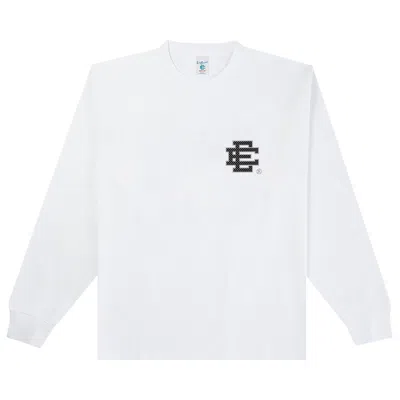 Pre-owned Eric Emanuel Ee Basic Long Sleeve Tee 'white' | Men's Size M