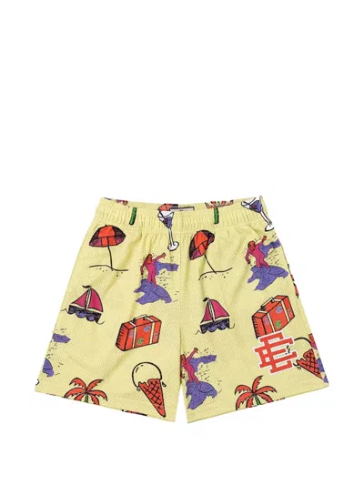 Eric Emanuel Ee Basic Mesh Shorts In Yellow