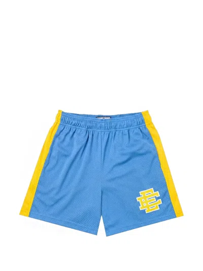 Eric Emanuel Ee Basic Mesh-texture Shorts In Blue