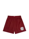 Eric Emanuel Ee Basic Metallic Shorts In Red