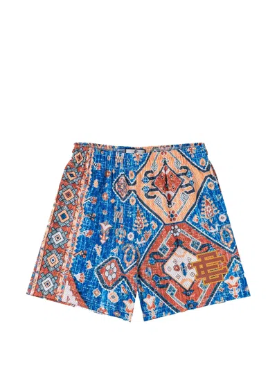 Eric Emanuel Ee Basic Rug-print Shorts In Multi