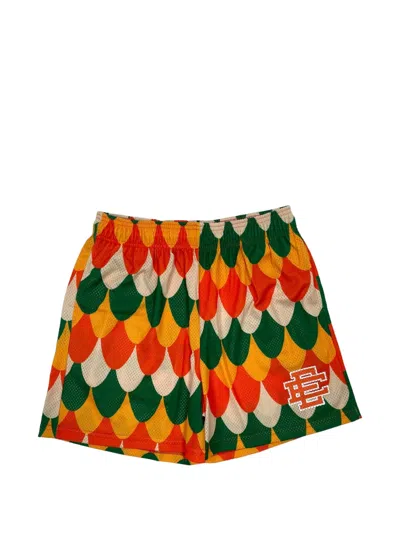 Eric Emanuel Ee Basic Scalloped Track Shorts In Multi