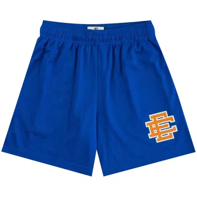 Pre-owned Eric Emanuel Ee Basic Short 'blue Lemonade/orange' | Men's Size M