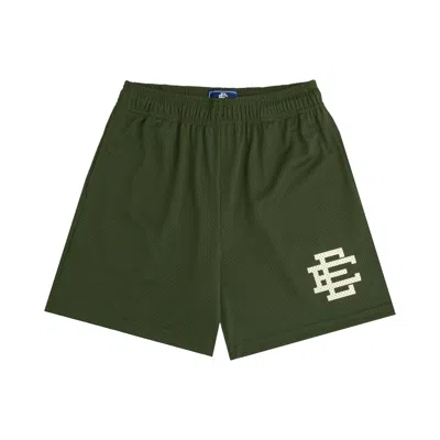 Pre-owned Eric Emanuel Ee Basic Short 'chive/off White' | Green | Men's Size Xl