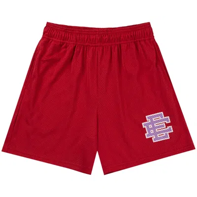 Pre-owned Eric Emanuel Ee Basic Short 'deep Claret' | Red | Men's Size M