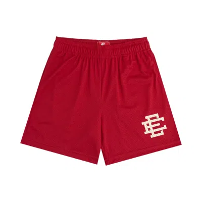 Pre-owned Eric Emanuel Ee Basic Short 'deep Claret/off White' | Red | Men's Size Xxl