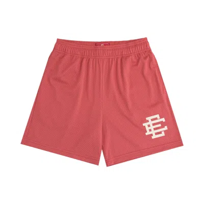 Pre-owned Eric Emanuel Ee Basic Short 'dusty Cedar/off White' | Red | Men's Size Xl