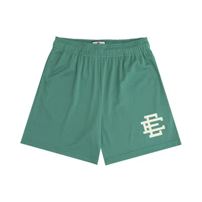 Pre-owned Eric Emanuel Ee Basic Short 'frosty Spruce/off White' | Green | Men's Size Xl