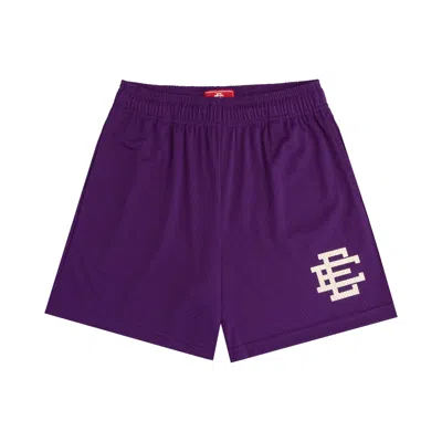 Pre-owned Eric Emanuel Ee Basic Short 'grape/off White' | Purple | Men's Size Xl