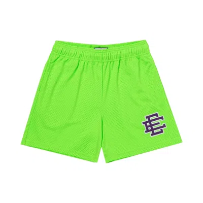 Pre-owned Eric Emanuel Ee Basic Short 'green Gecko/purple' | Men's Size Xxl