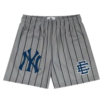 Pre-owned Eric Emanuel Ee Basic Short 'grey/navy' In Gray