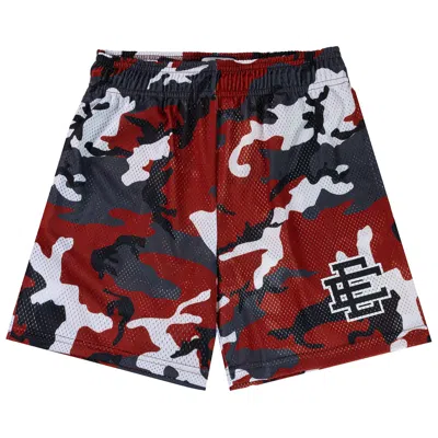 Pre-owned Eric Emanuel Ee Basic Short 'maroon/black Ee Camo' In Multi