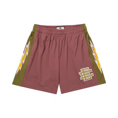 Pre-owned Eric Emanuel Ee Basic Short 'mauve/moss' | Red | Men's Size Xl