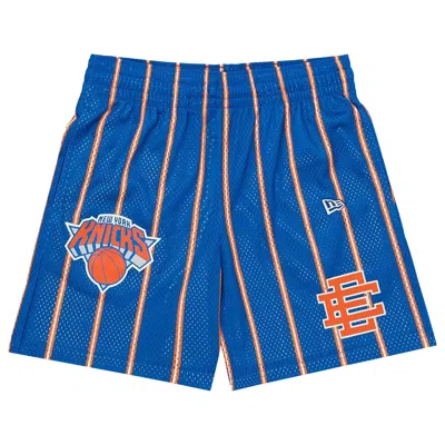 Pre-owned Eric Emanuel Ee Basic Short 'new York Knicks' | Blue | Men's Size M
