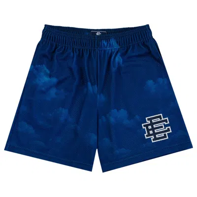 Pre-owned Eric Emanuel Ee Basic Short 'night Clouds' | Blue | Men's Size M