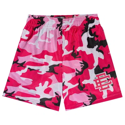 Pre-owned Eric Emanuel Ee Basic Short 'pink/black Ee Camo' In Multi
