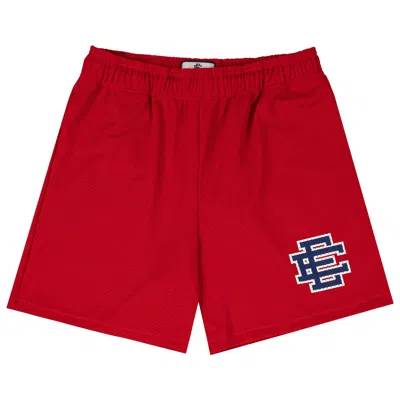Pre-owned Eric Emanuel Ee Basic Short 'red/navy' | Blue | Men's Size L