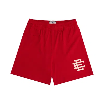 Pre-owned Eric Emanuel Ee Basic Short 'red/off White' | Men's Size L