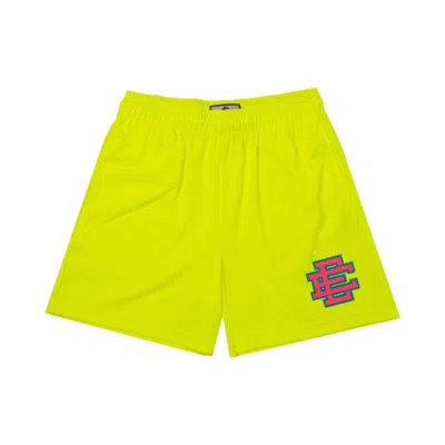 Pre-owned Eric Emanuel Ee Basic Short 'safety Yellow' | Men's Size M
