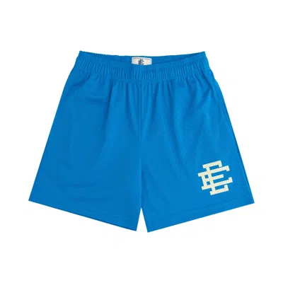 Pre-owned Eric Emanuel Ee Basic Short 'swedish Blue/off White' | Men's Size Xl