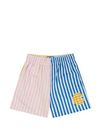 Eric Emanuel Ee Basic Striped Mesh Shorts In Multi