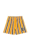 Eric Emanuel Ee Basic Striped Mesh-effect Shorts In Multi