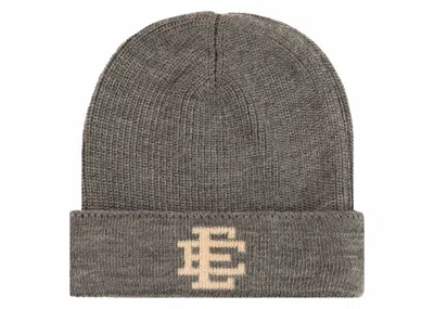 Pre-owned Eric Emanuel Ee Beanie In Gray/ivory In Multi