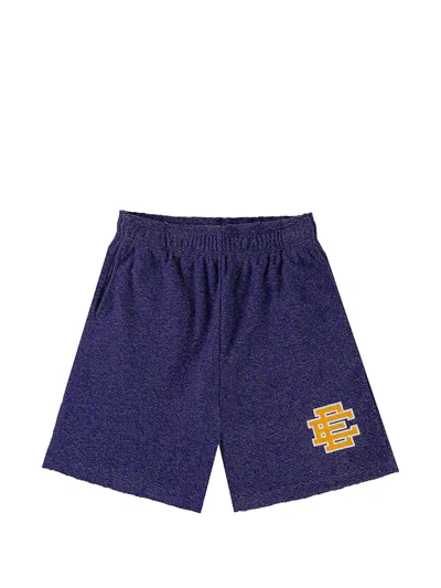 Eric Emanuel Ee Bouclé Shorts In Blue