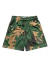 Eric Emanuel Ee Camouflage Logo Shorts In Green