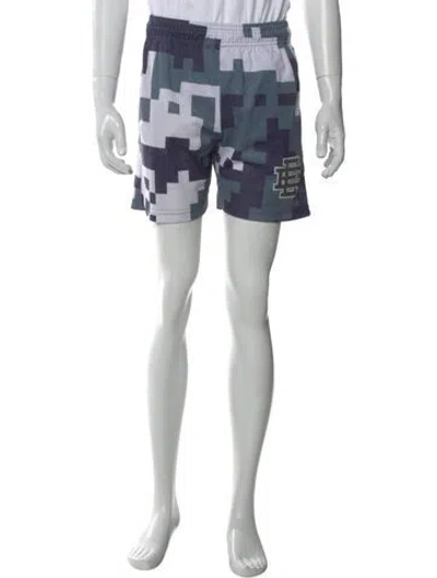 Pre-owned Eric Emanuel Ee Camouflage Print Jogger Shorts In Neutral