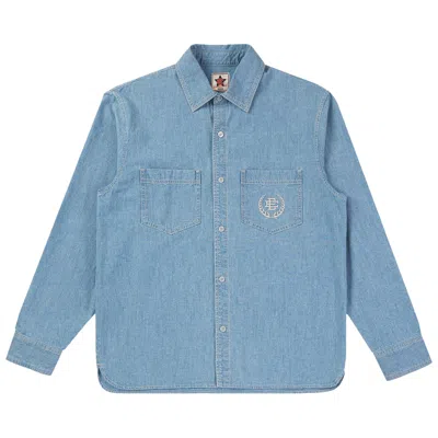 Pre-owned Eric Emanuel Ee Chambray Shirt 'chambray' | Blue | Men's Size M