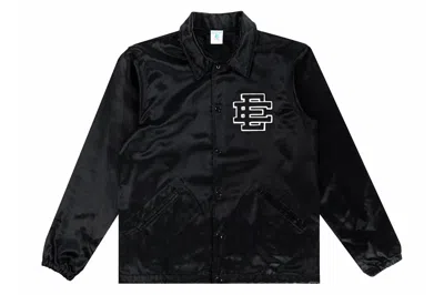 Pre-owned Eric Emanuel Ee Coaches Jacket Black/black