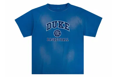 Pre-owned Eric Emanuel Ee College Duke Tee Washed Blue