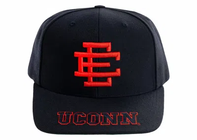 Pre-owned Eric Emanuel Ee College Uconn Cap In Navy Blue/red