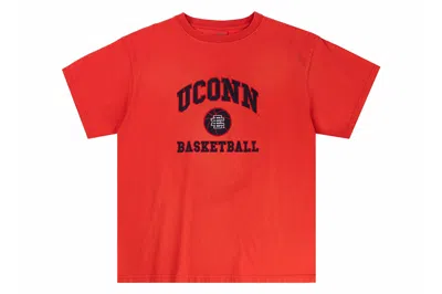 Pre-owned Eric Emanuel Ee College Uconn Tee Washed Red