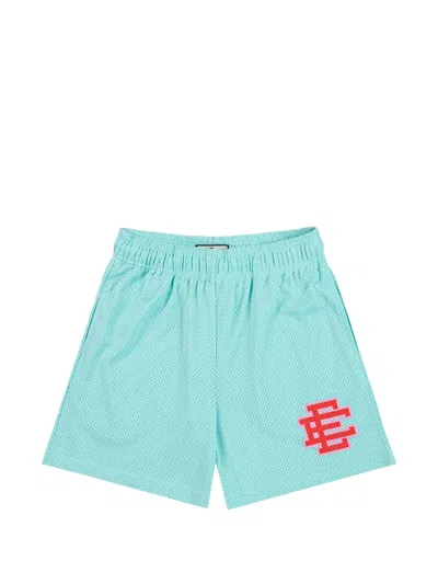 Eric Emanuel Ee Core Mesh-shorts In Green