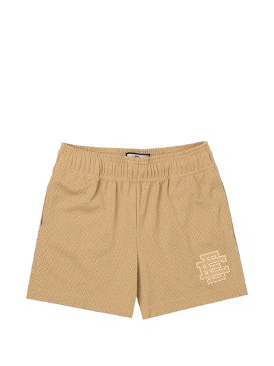 Eric Emanuel Ee Core Mesh Shorts In Brown
