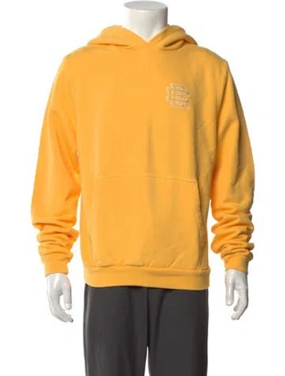 Pre-owned Eric Emanuel Ee Crew Neck Long Sleeve Hoodie In Yellow