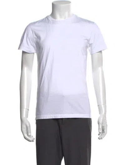 Pre-owned Eric Emanuel Ee Crew Neck Short Sleeve T-shirt In White